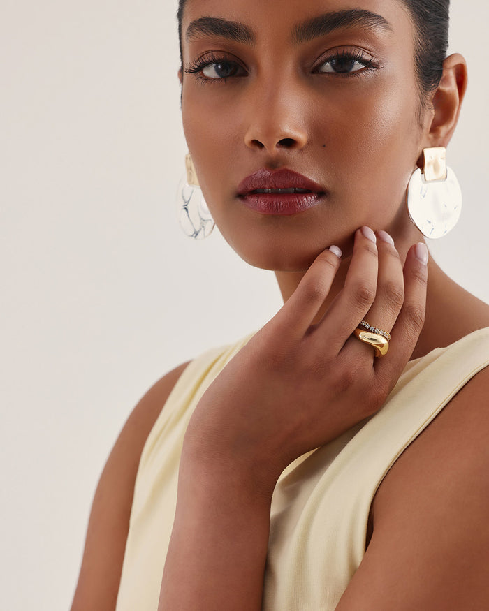 BAYLEE RING 2 PACK - GOLD PLATED 18K-JEWELLERY-Billini-Billini