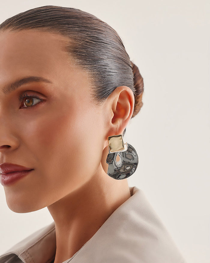SANDRA EARRINGS - GOLD-SILVER