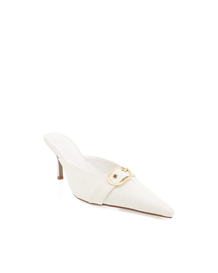 SANTANA - IVORY LINEN-PUMPS-Billini-Billini