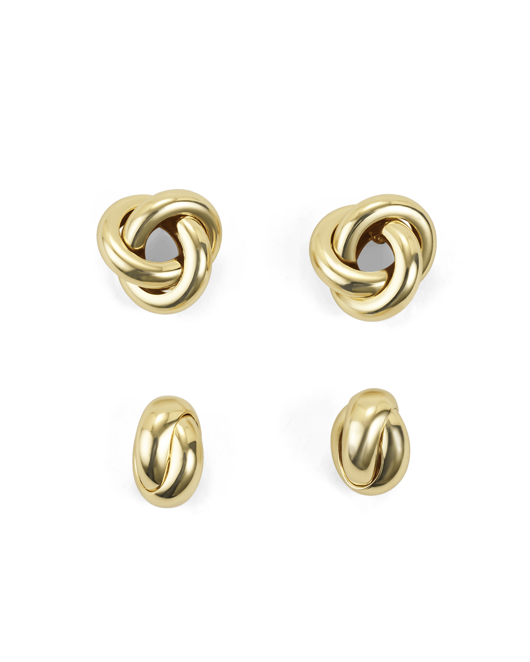 SCOTTIE TWO PACK EARRINGS - GOLD PLATED 18K-JEWELLERY-Billini-Billini