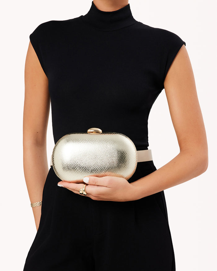 SELENA CLUTCH BAG - GOLD SCALE-Handbags-Billini-Billini
