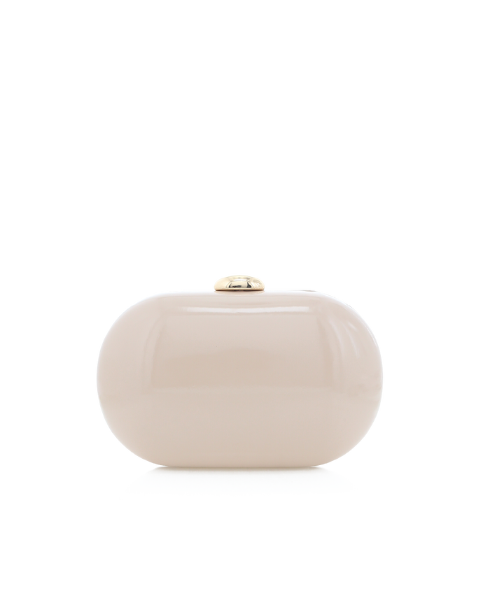 SELENA CLUTCH BAG - NUDE PATENT-Handbags-Billini-Billini