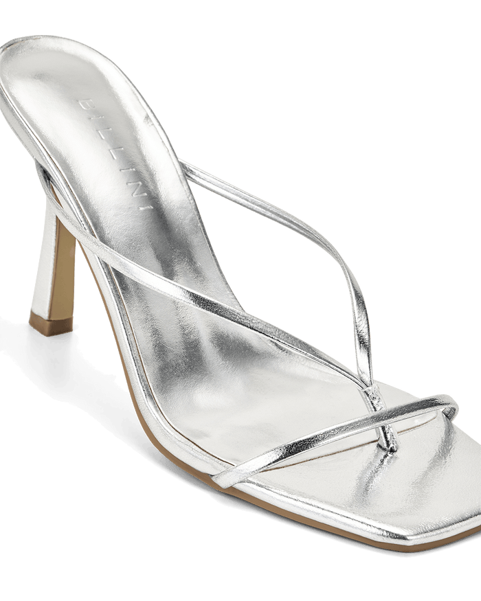 SHIRLEY - SILVER METALLIC-Heels-Billini-Billini