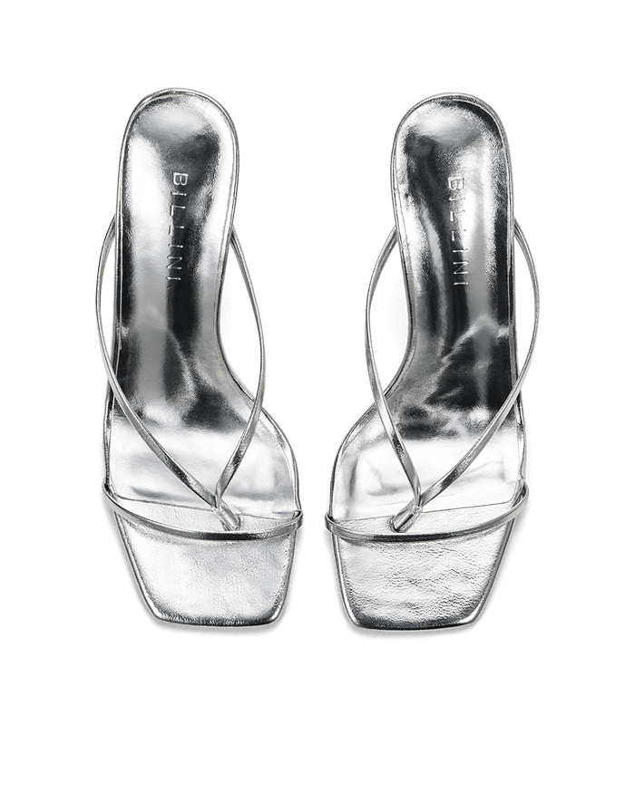 SHIRLEY - SILVER METALLIC-Heels-Billini-Billini