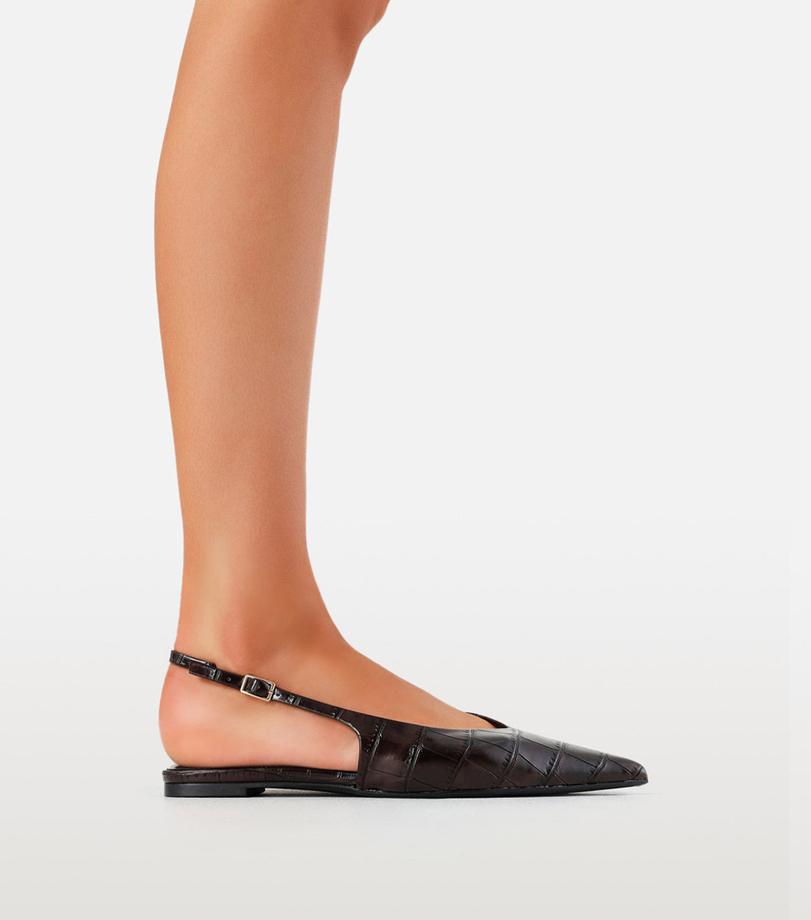 SIENA - CHOCOLATE CROC-Flats-Billini-Billini