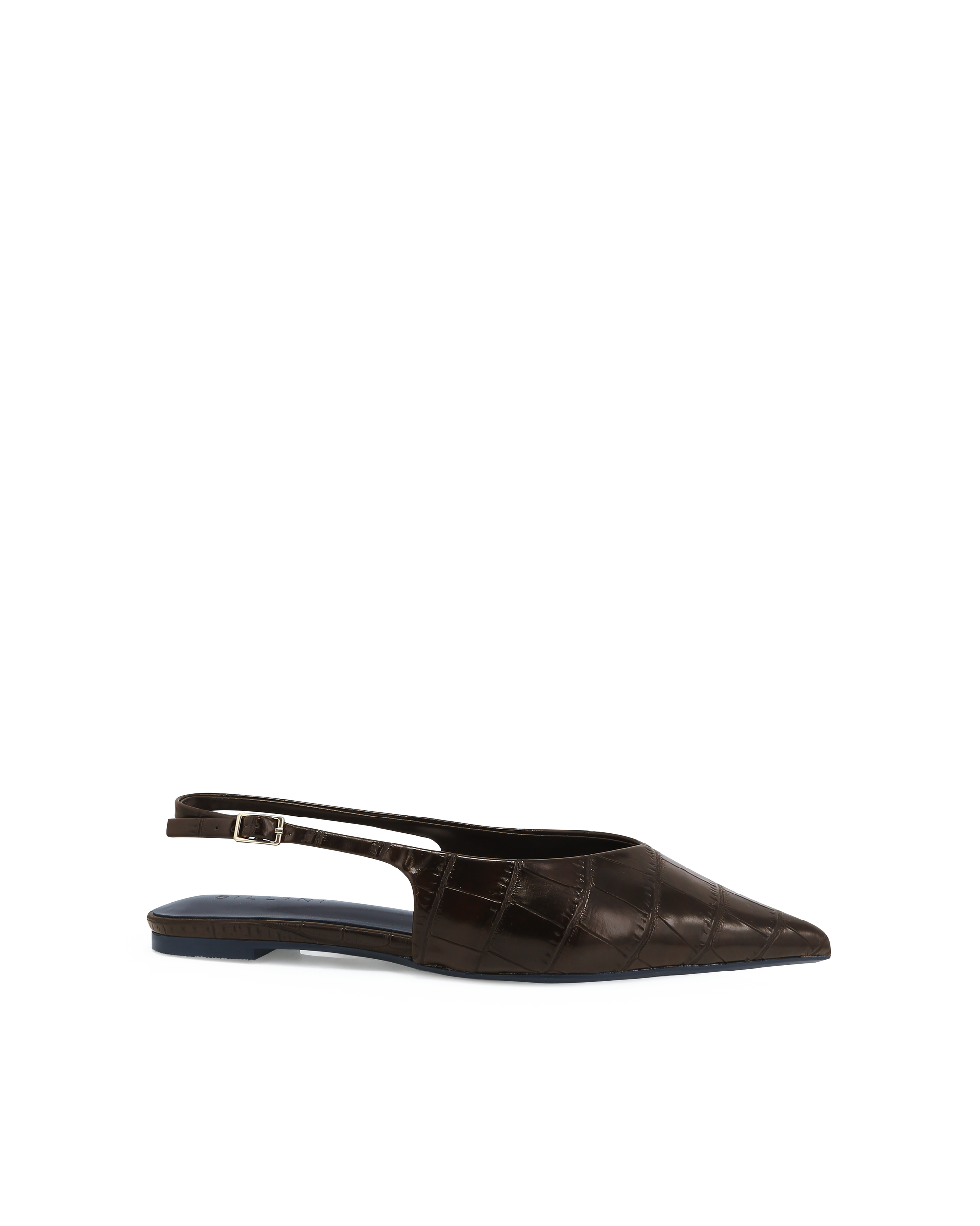 SIENA - CHOCOLATE CROC-Flats-Billini-Billini