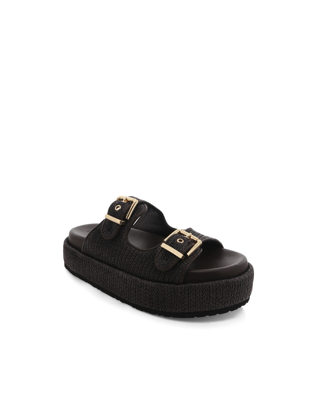 SIMEA - CHOCOLATE RAFFIA-Sandals-Billini-Billini