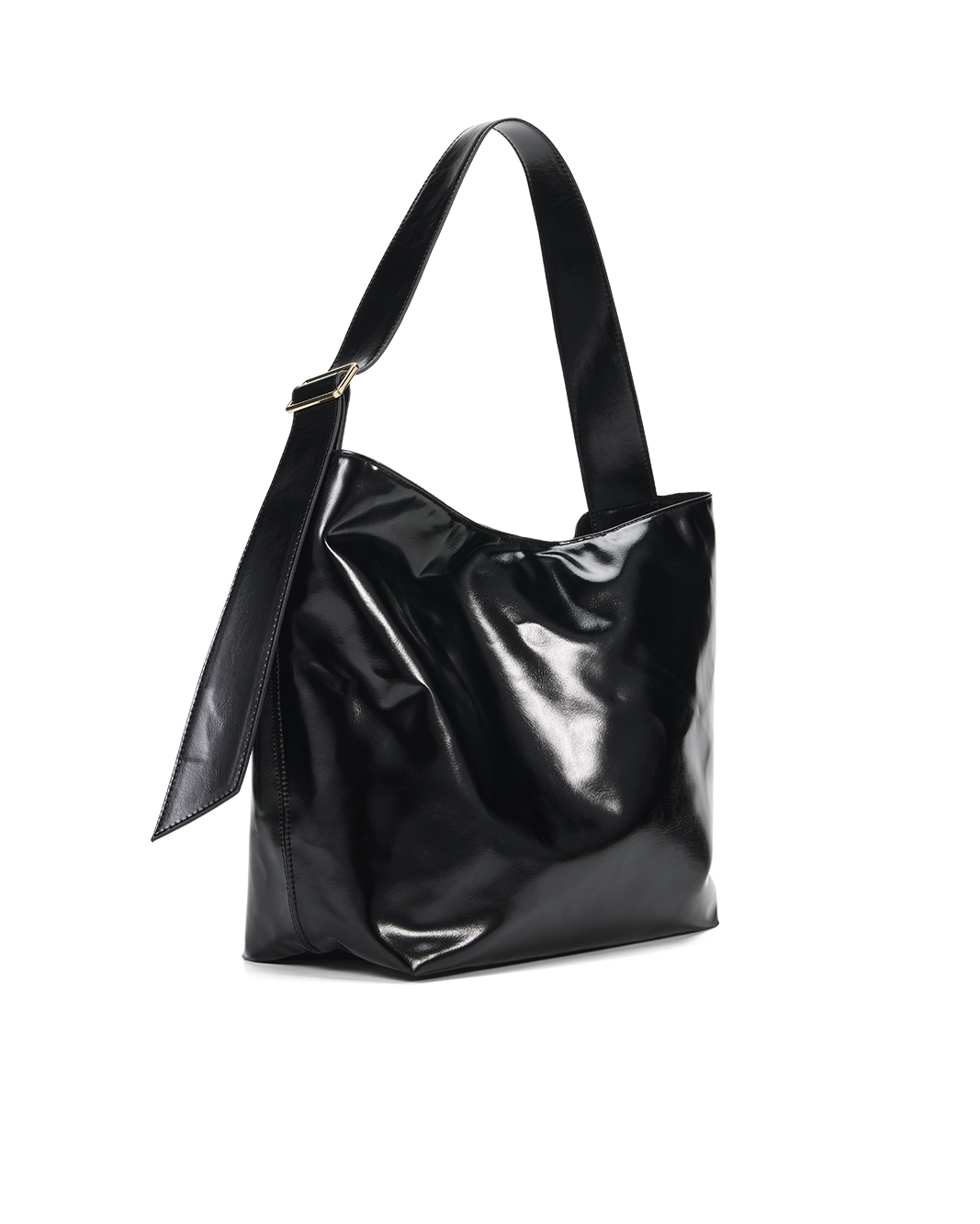 SISA SHOULDER BAG - BLACK CRINKLE-Handbags-Billini-Billini