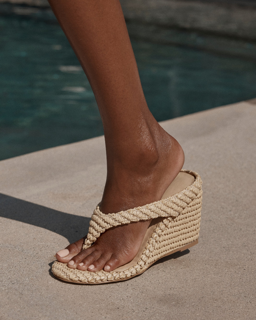 SOLANA - NATURAL RAFFIA-Wedges-Billini-Billini