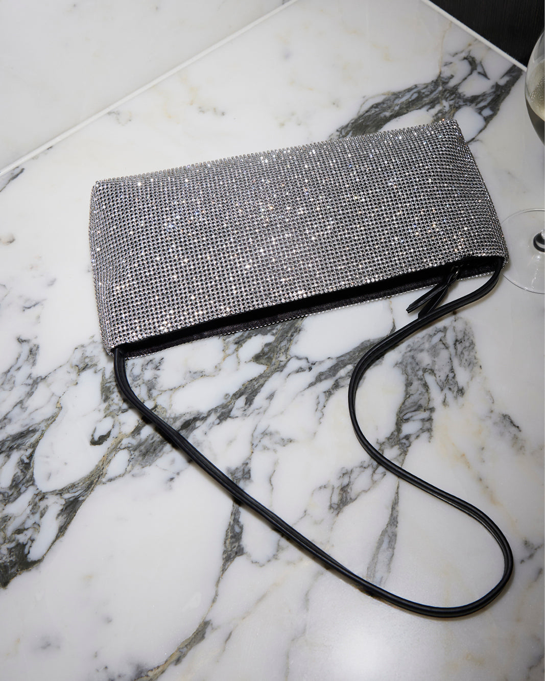 SOPHIA SHOULDER BAG - SILVER-DIAMANTE-Handbags-Billini-Billini