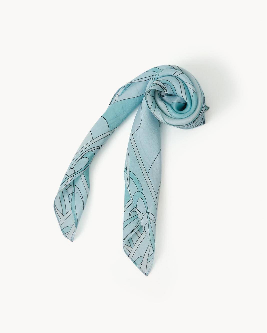 SOPHIA SILK SCARF - SOFT BLUE-Accessories-Billini-Billini