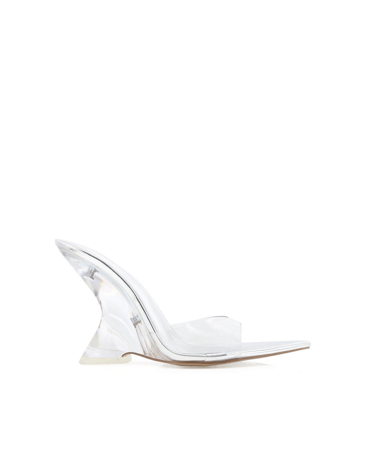 SORENNA - CLEAR-SILVER CHROME-Wedges-Billini-Billini