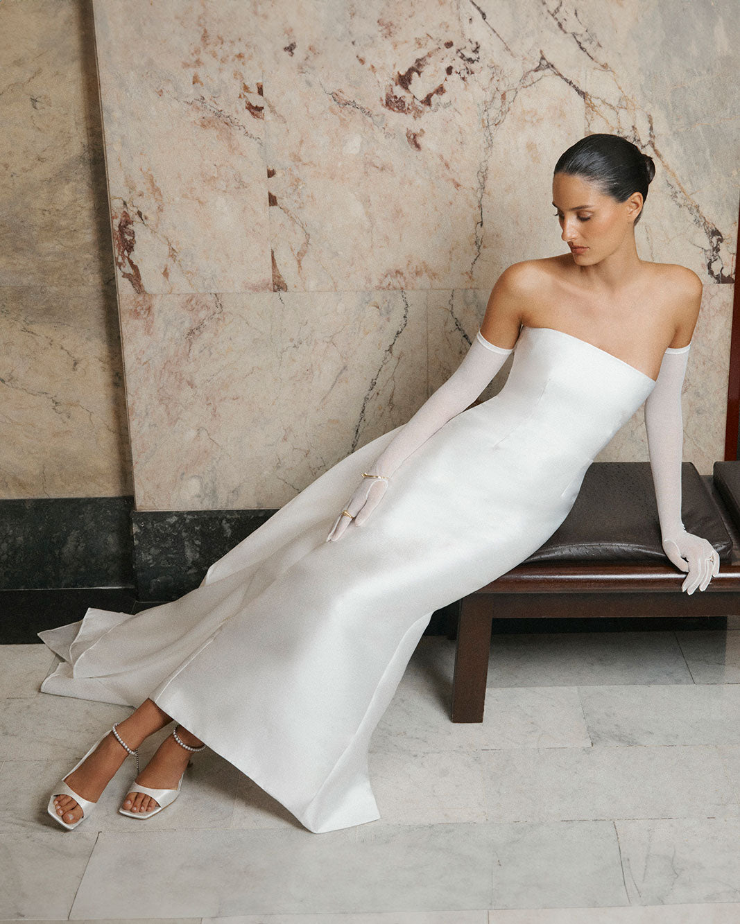SUNDAY - WHITE SATIN-Heels-Billini-Billini