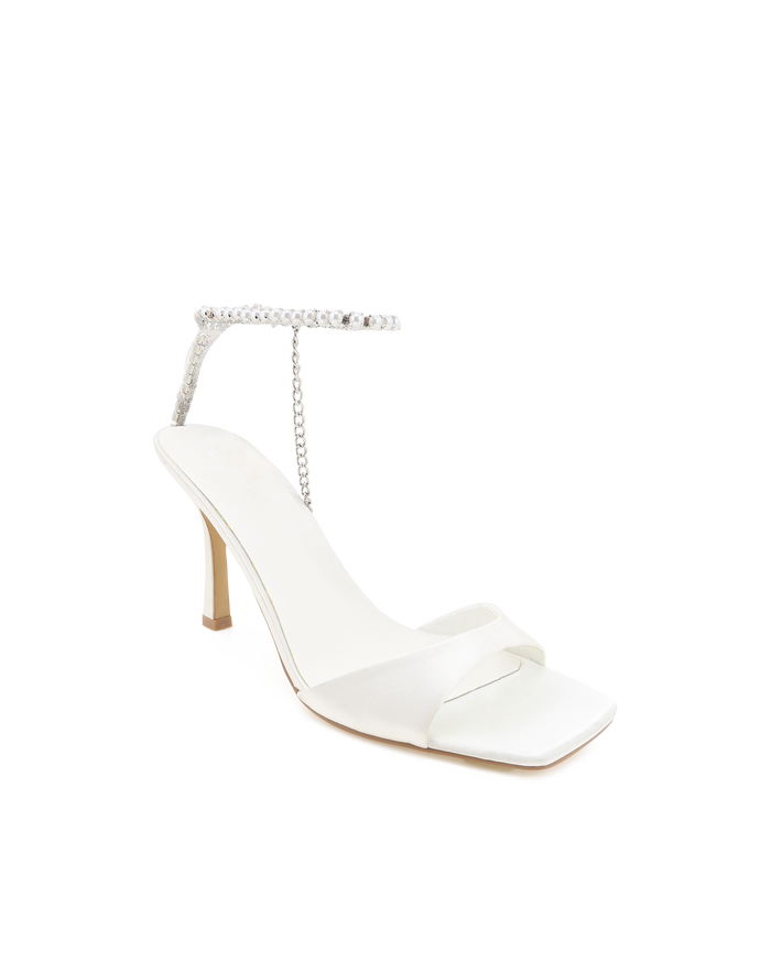 SUNDAY - WHITE SATIN-Heels-Billini-Billini