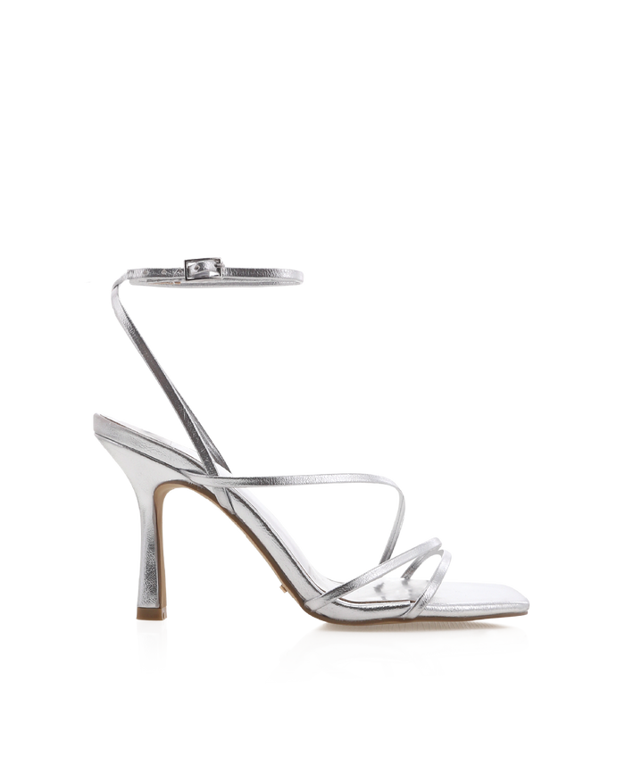 SYLVIA - SILVER METALLIC-Heels-Billini-Billini