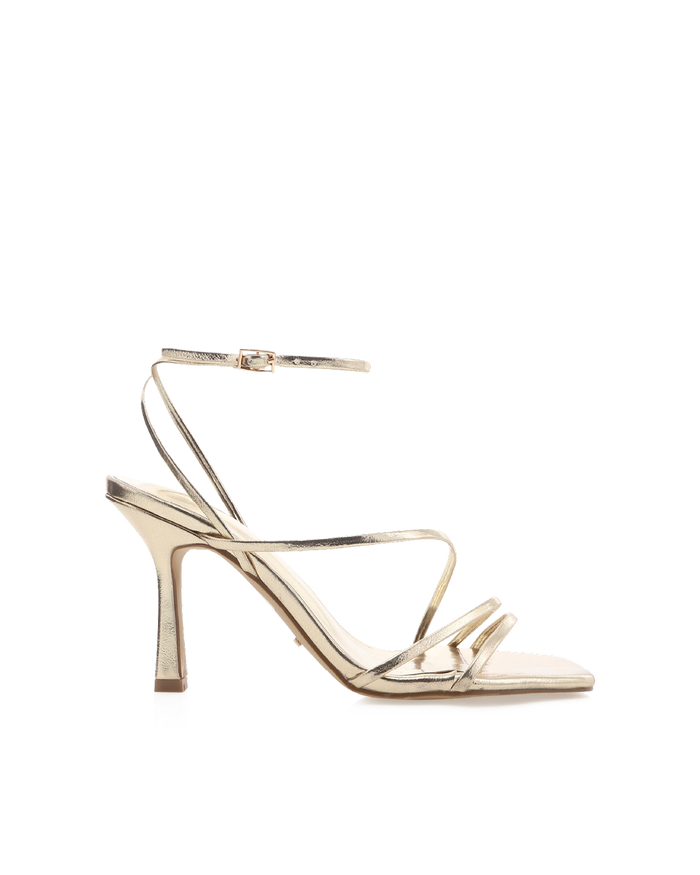SYLVIA WIDE FIT - GOLD METALLIC-Heels-Billini-Billini