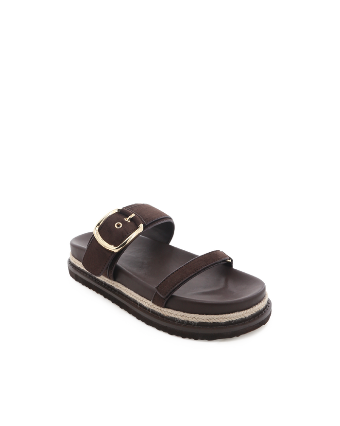 TABITHA - DARK CACAO SUEDE-Sandals-Billini-Billini