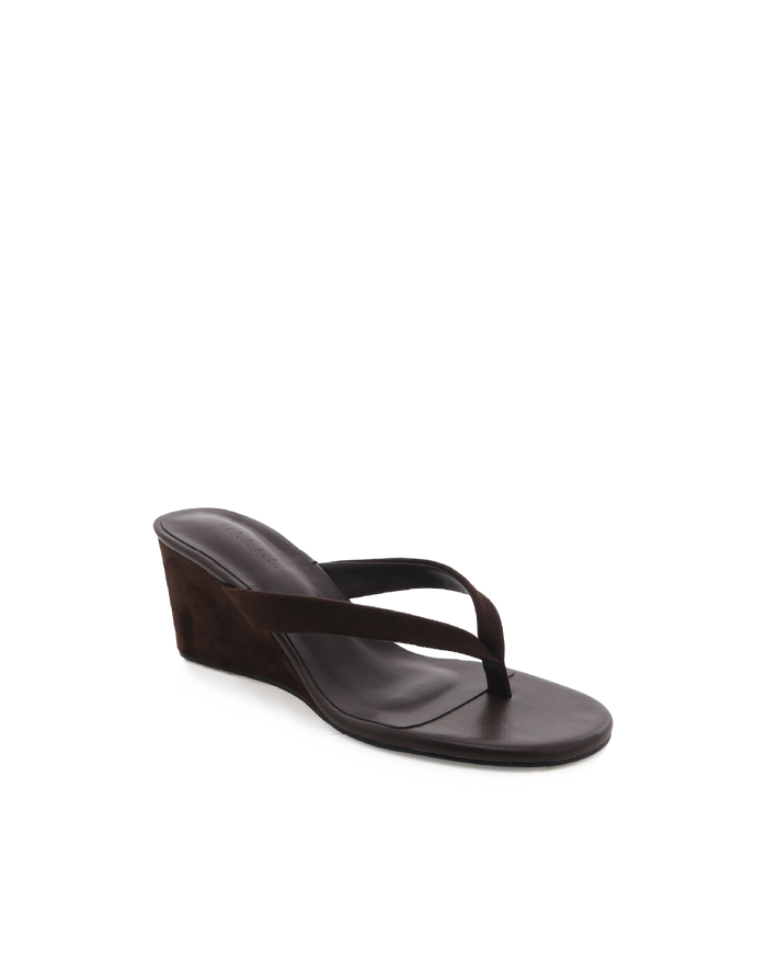TAIKA - DARK CACAO SUEDE-Wedges-Billini-Billini