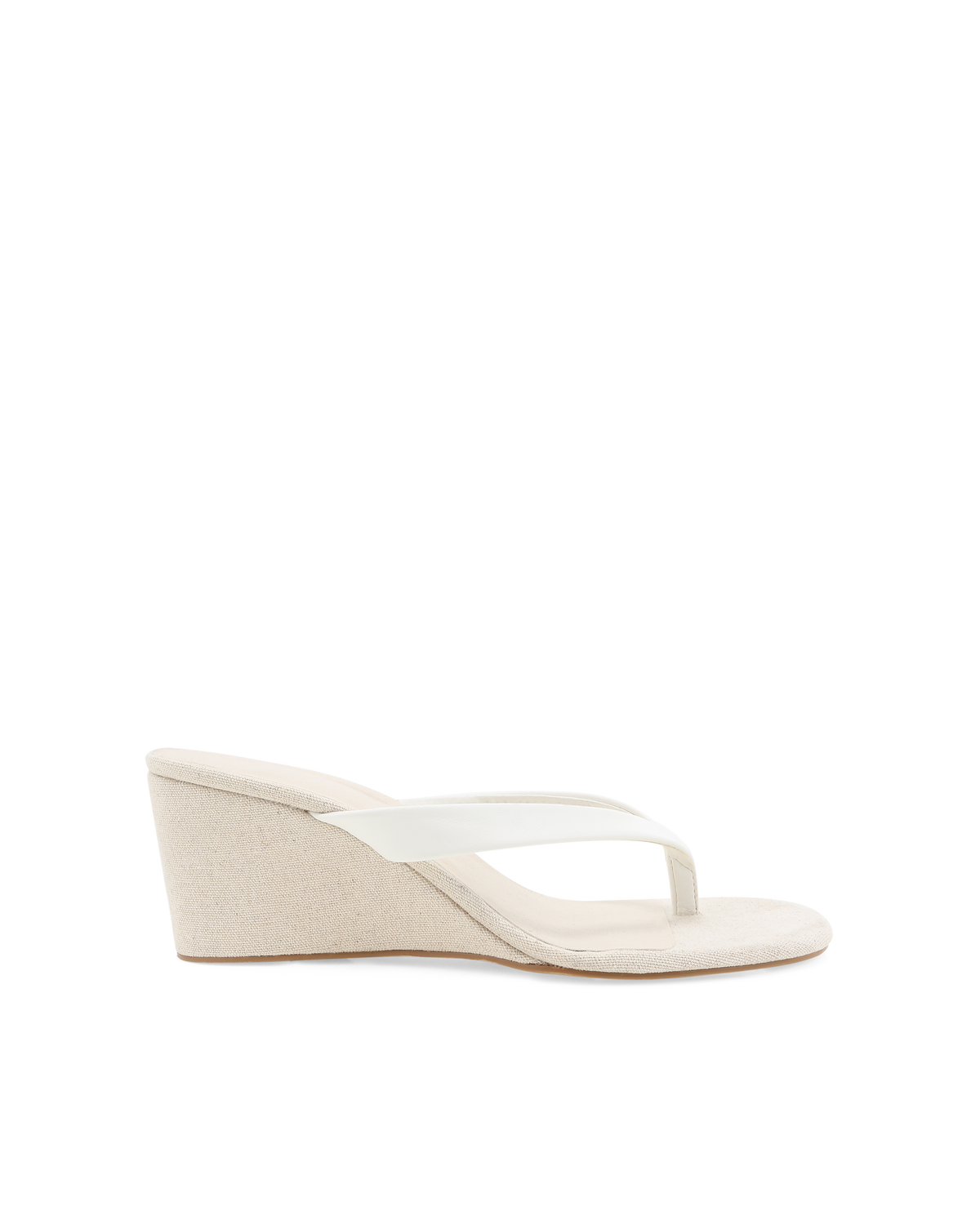 TAIKA - WHEAT LINEN-WHITE-Wedges-Billini-Billini
