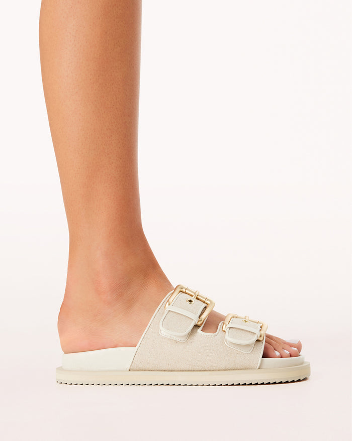 TENZIN - CREAM LINEN-CREAM-Sandals-Billini-Billini