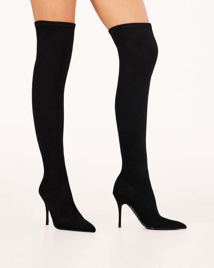 THAIS - BLACK SUEDE-Boots-Billini-Billini
