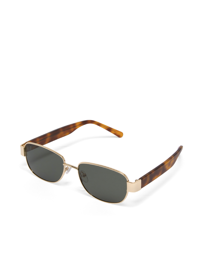 THE ADDISON - GOLD-HAVANA TORT-GREEN-SUNGLASSES-BANBE-Billini