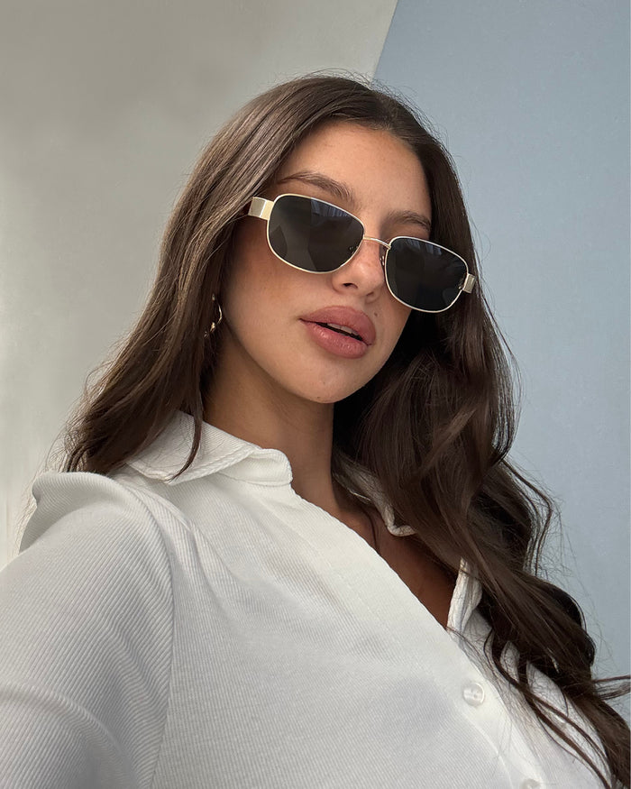 THE ADDISON - GOLD-HAVANA TORT-GREEN-SUNGLASSES-BANBE-Billini