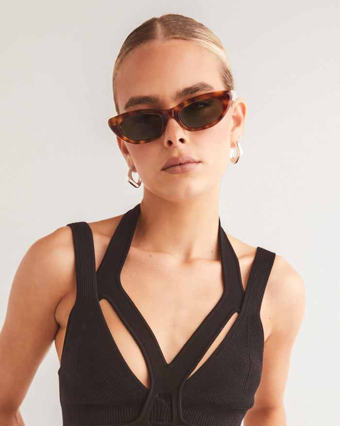 THE CAROLINE - HAZEL TORT-GREEN-SUNGLASSES-BANBE-O/S-Billini