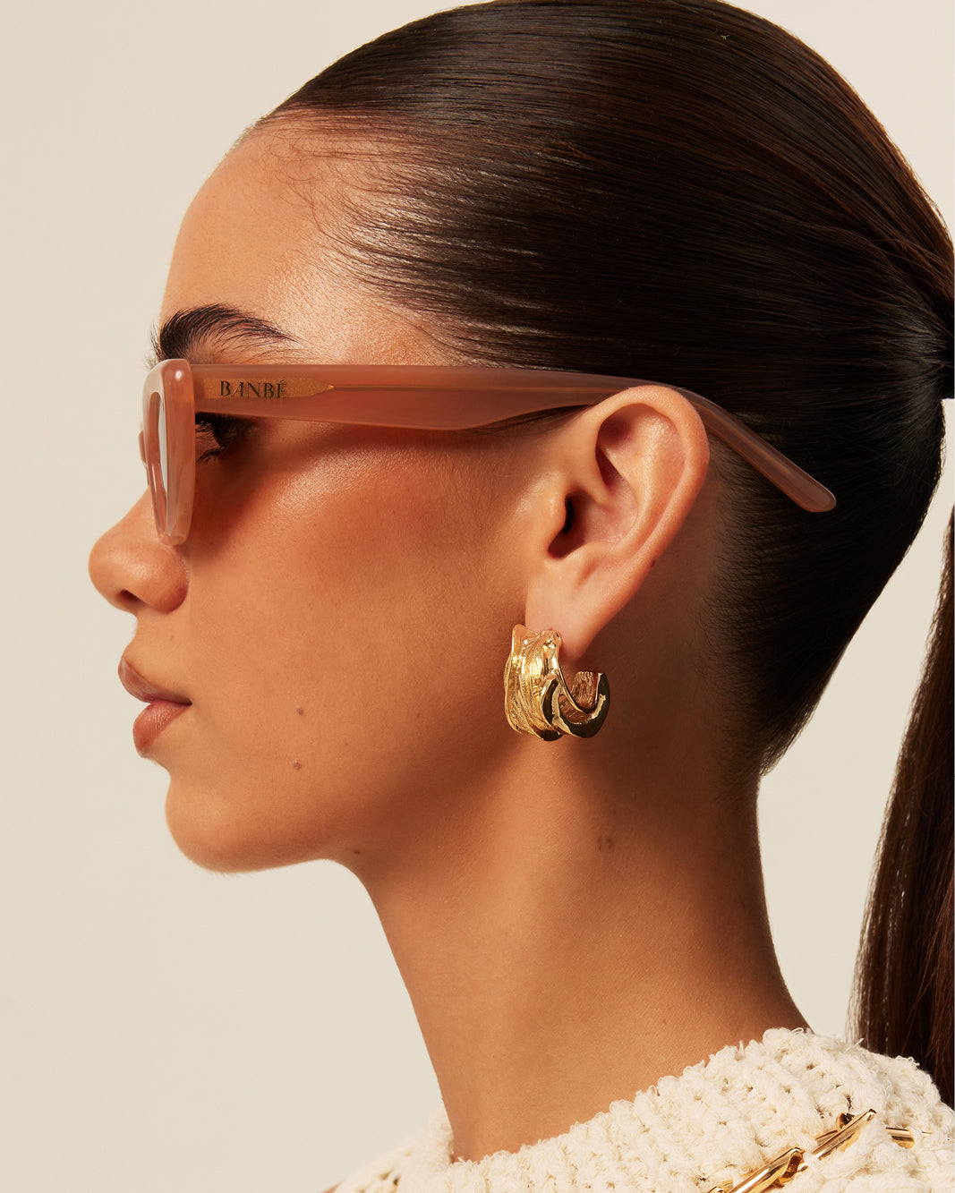 THE CAROLINE - NUDE-BROWN-SUNGLASSES-BANBE-O/S-Billini