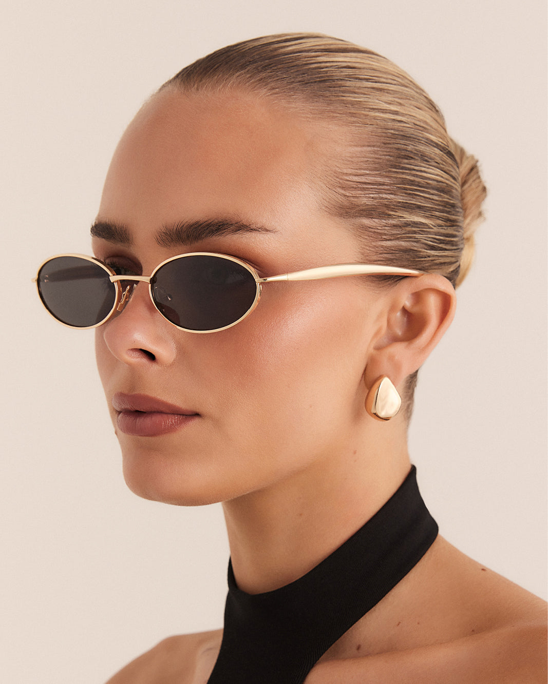 THE CRUZ - GOLD-SMOKE-SUNGLASSES-BANBE-Billini