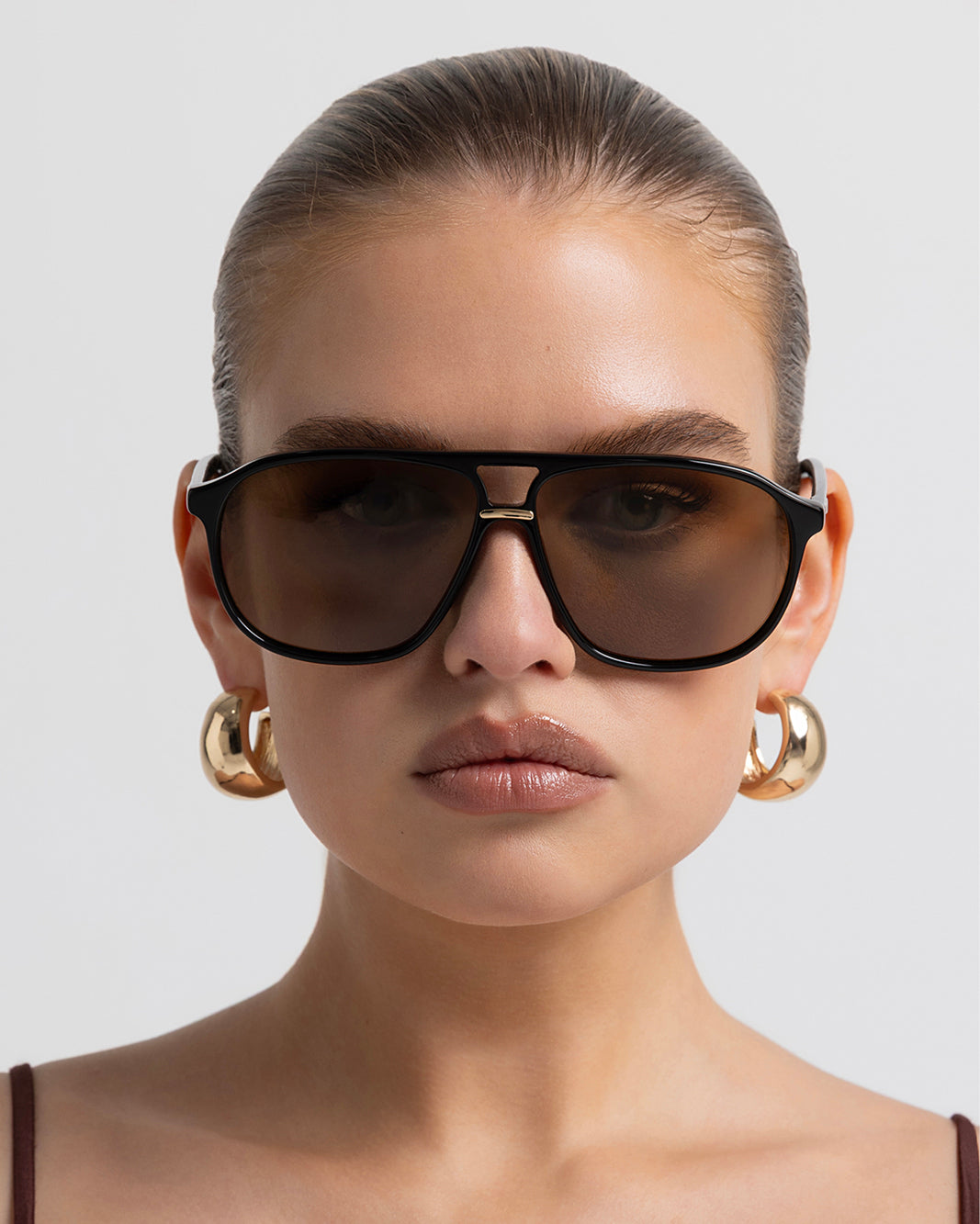 THE CYRUS - BLACK-CHOCOLATE-SUNGLASSES-BANBE-Billini