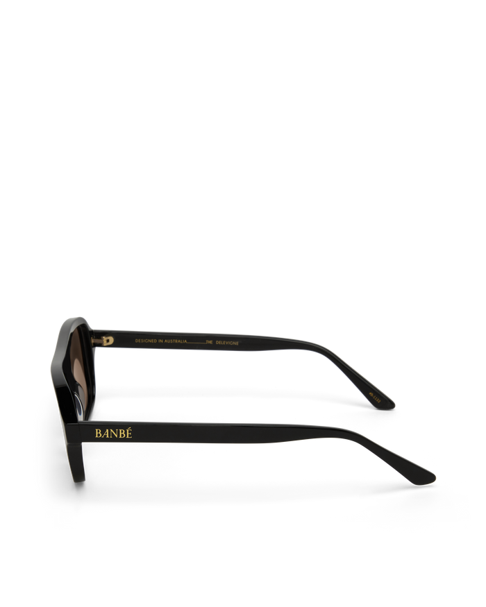 THE DELEVIGNE - BLACK-CARAMEL-SUNGLASSES-BANBE-O/S-Billini