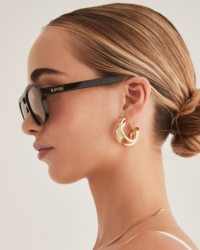THE DELEVIGNE - BLACK-CARAMEL-SUNGLASSES-BANBE-O/S-Billini