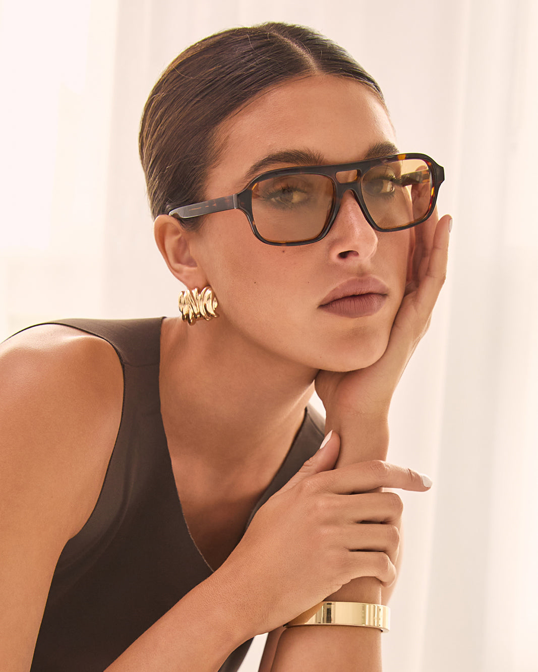 THE DELEVIGNE - HAVANA-YELLOW-SUNGLASSES-BANBE-O/S-Billini