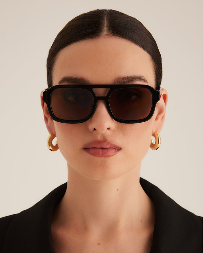 THE DEL RAY - BLACK-BROWN-SUNGLASSES-BANBE-Billini