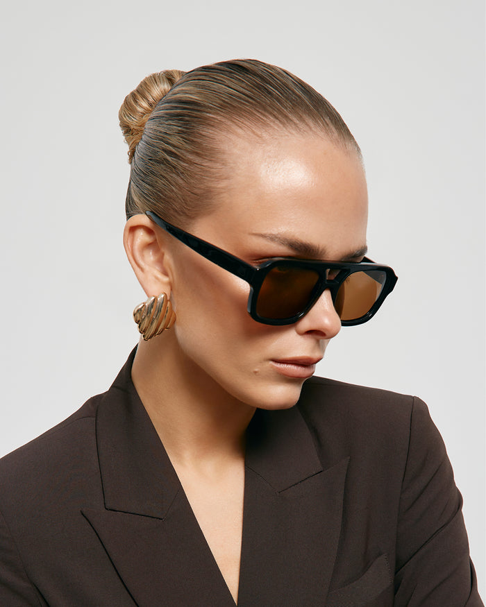 THE DEL RAY - BLACK-BROWN-SUNGLASSES-BANBE-Billini