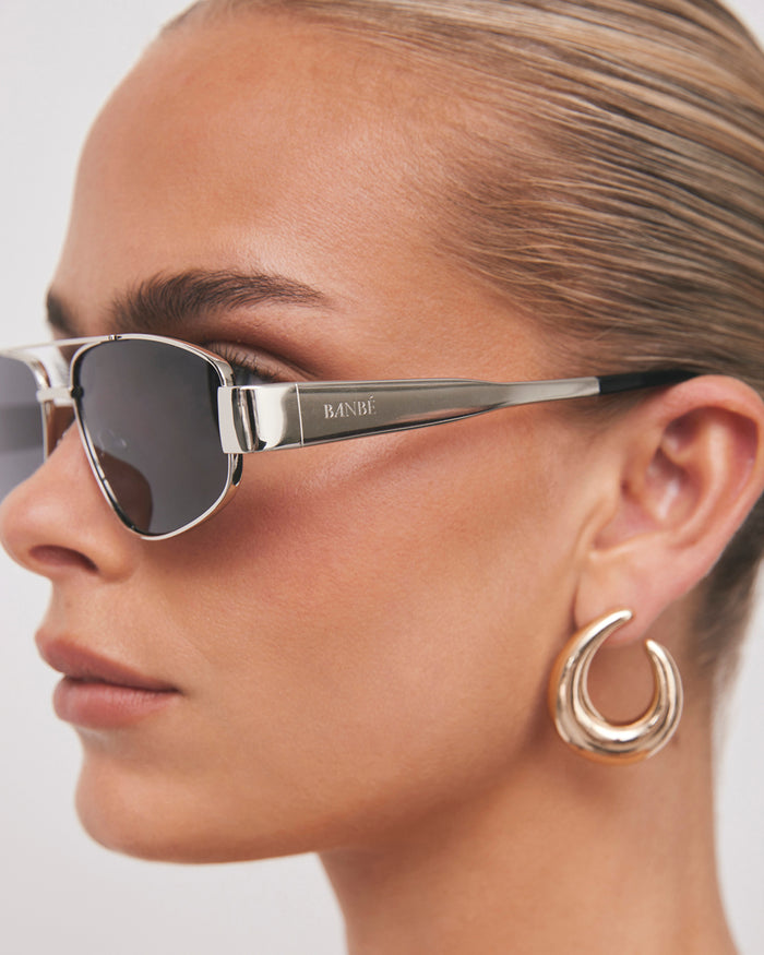 THE EARLE - SILVER-SMOKE-SUNGLASSES-BANBE-O/S-Billini