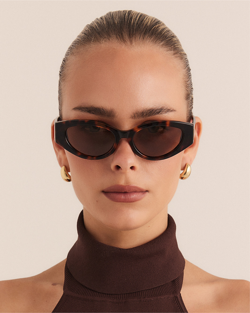 THE ELISSA - CARAMEL TORT-BROWN-SUNGLASSES-BANBE-Billini