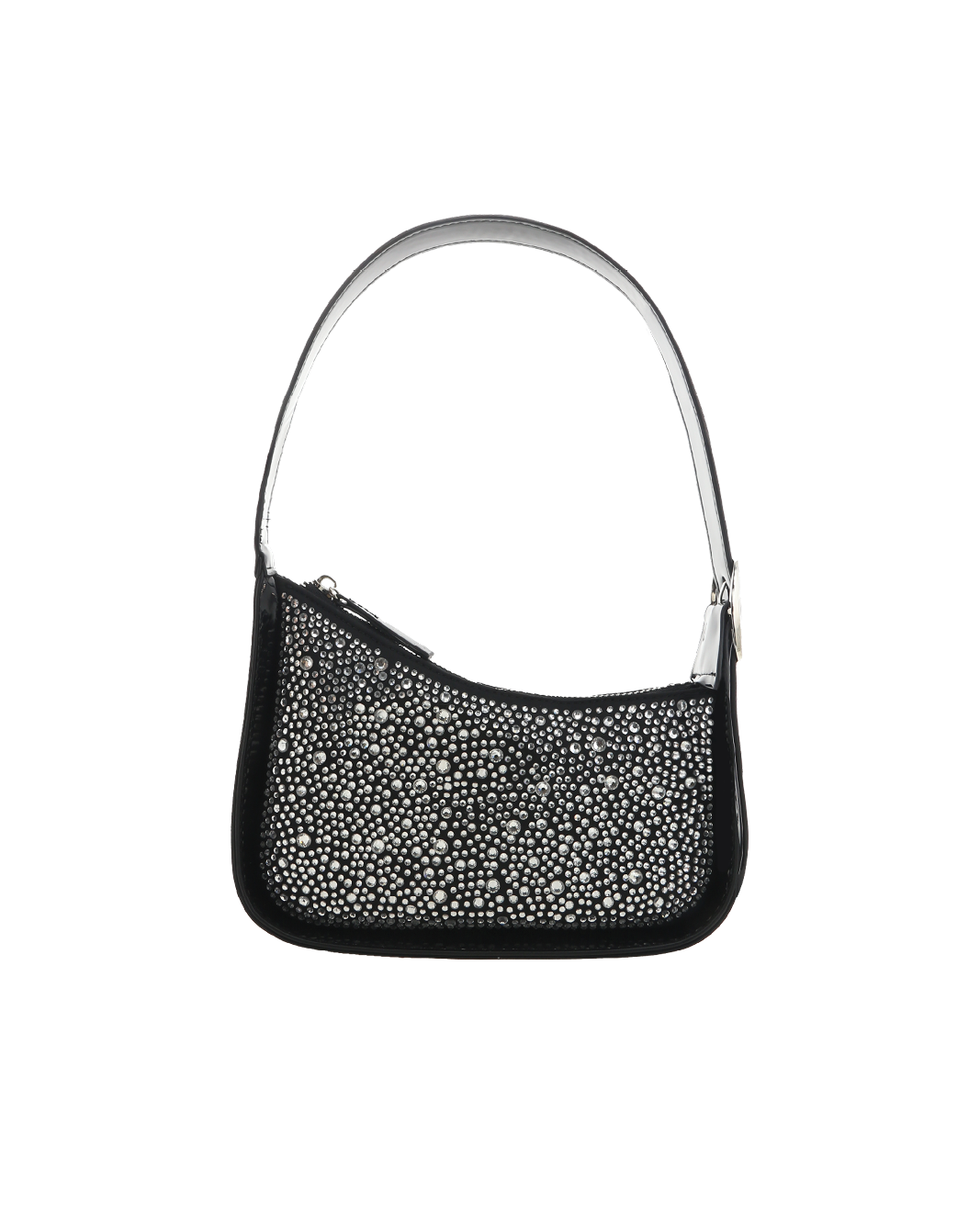 THE EMBELLISHED SHOULDER - BLACK DIAMANTE-Handbags-Billini--Billini