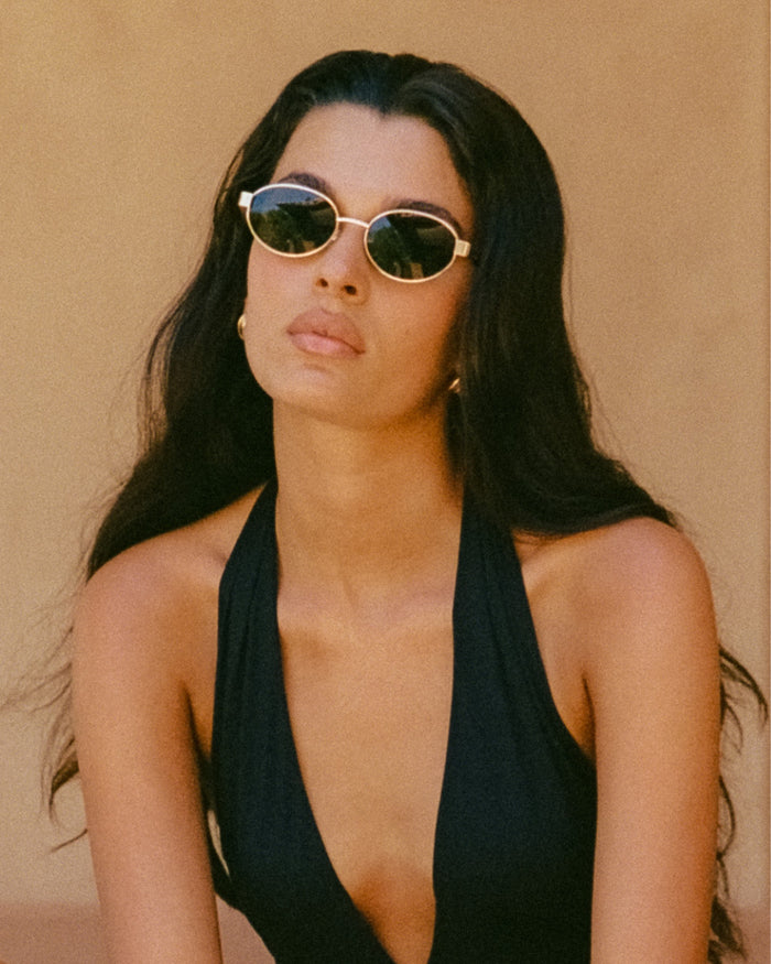 THE EVANGELISTA - GOLD-GREEN-SUNGLASSES-BANBE-O/S-Billini