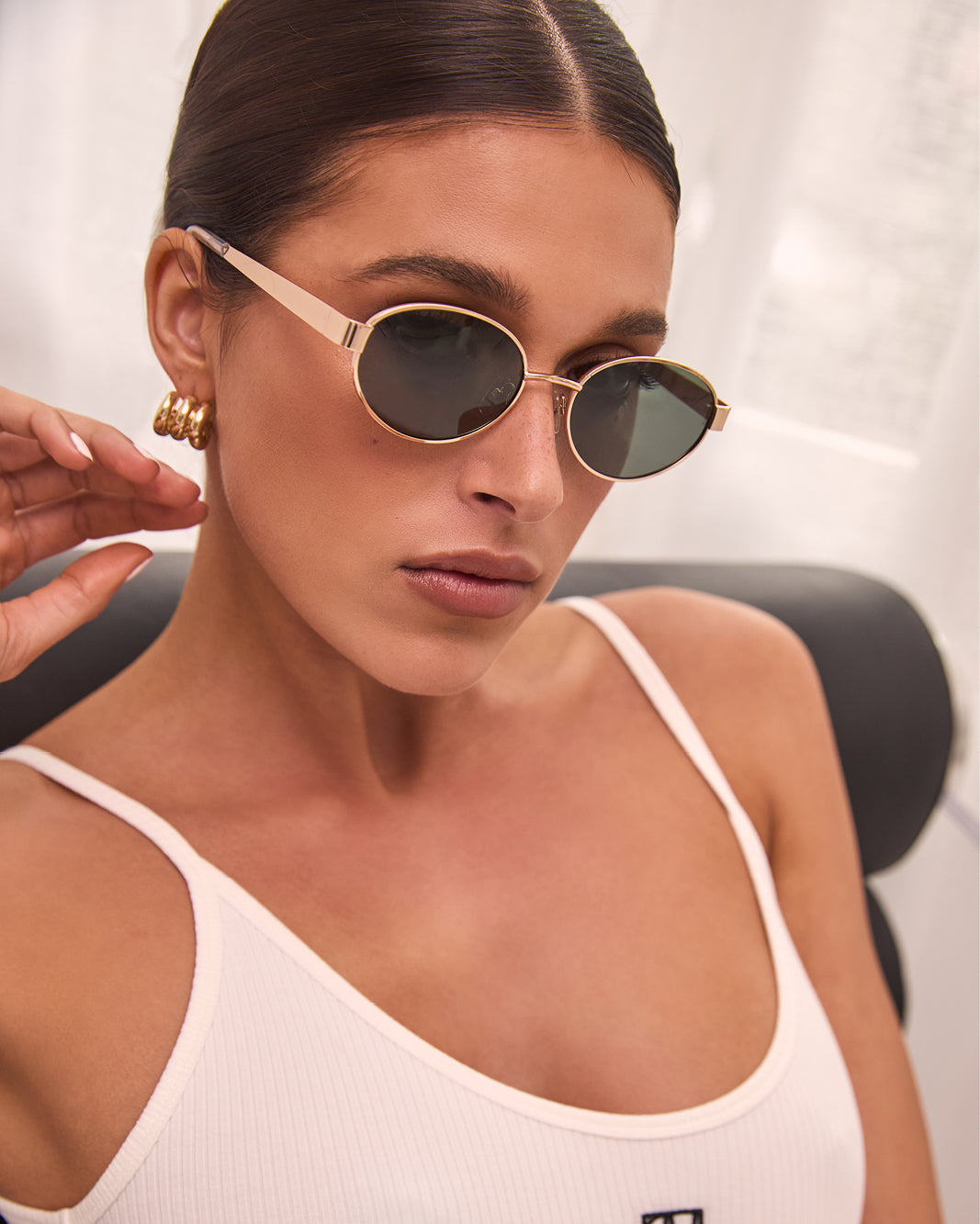 THE EVANGELISTA - GOLD-GREEN-SUNGLASSES-BANBE-O/S-Billini