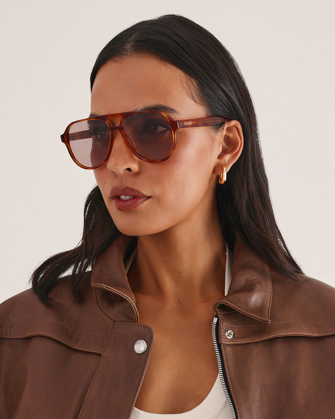 THE FLORENCE - DEEP AMBER-ROSE-SUNGLASSES-BANBE-Billini