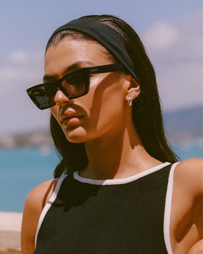THE GISELE - BLACK-JET-SUNGLASSES-BANBE-O/S-Billini