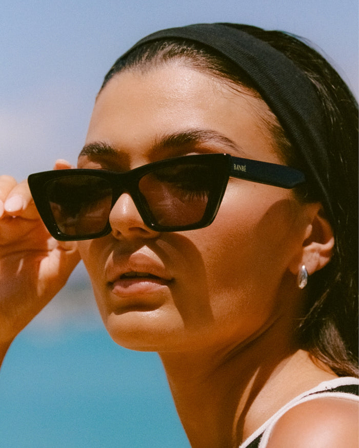 THE GISELE - BLACK-JET-SUNGLASSES-BANBE-O/S-Billini