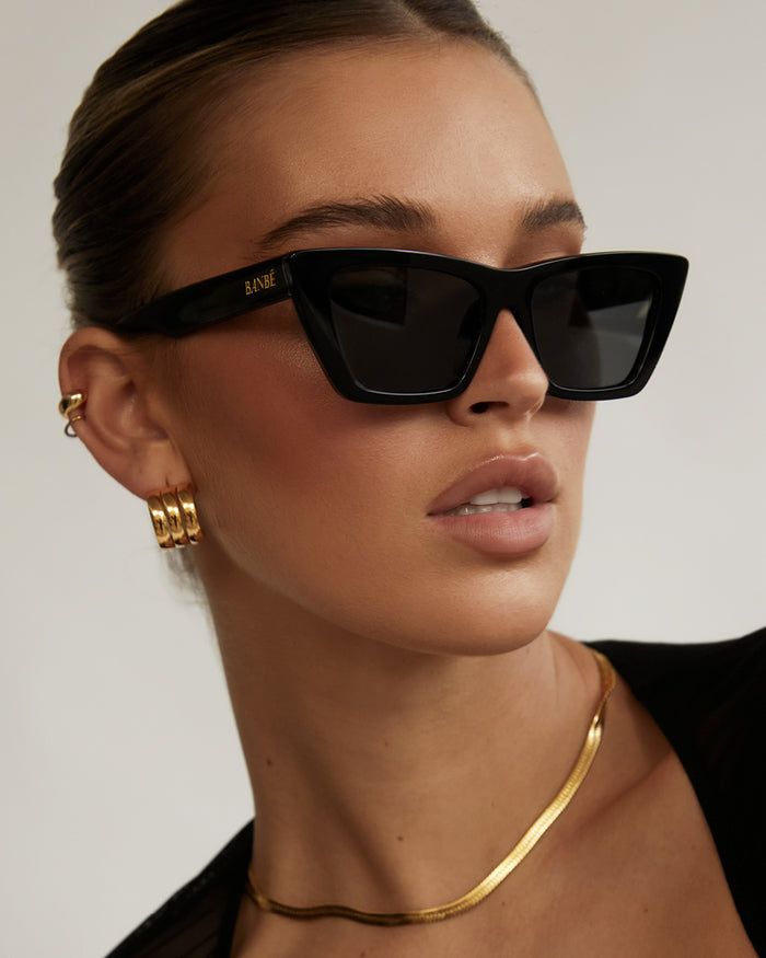 THE GISELE - BLACK-JET-SUNGLASSES-BANBE-O/S-Billini