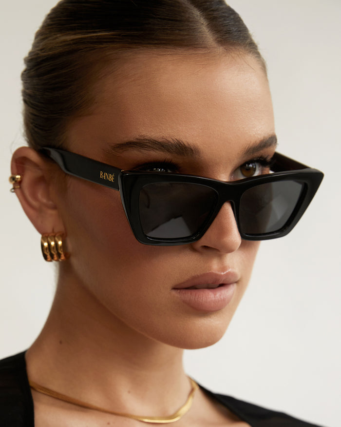 THE GISELE - BLACK-JET-SUNGLASSES-BANBE-O/S-Billini