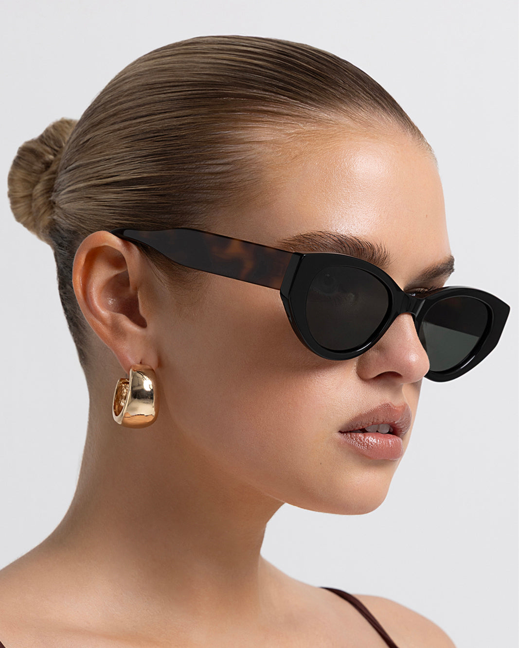 THE KELLY - BLACK-HAVANA TORT-DARK GREEN-SUNGLASSES-BANBE-Billini