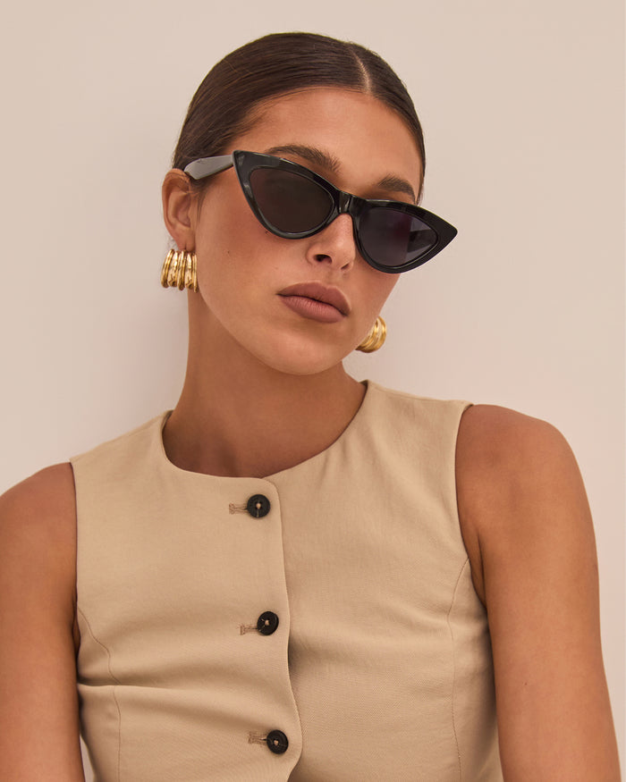 THE LINDA - BLACK-BLACK-SUNGLASSES-BANBE-O/S-Billini