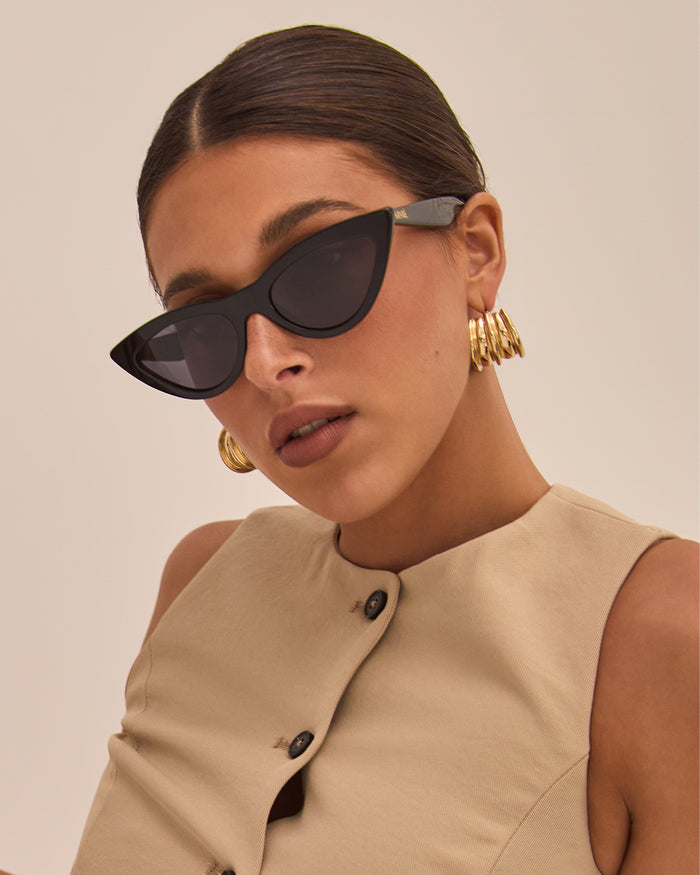 THE LINDA - BLACK-BLACK-SUNGLASSES-BANBE-O/S-Billini