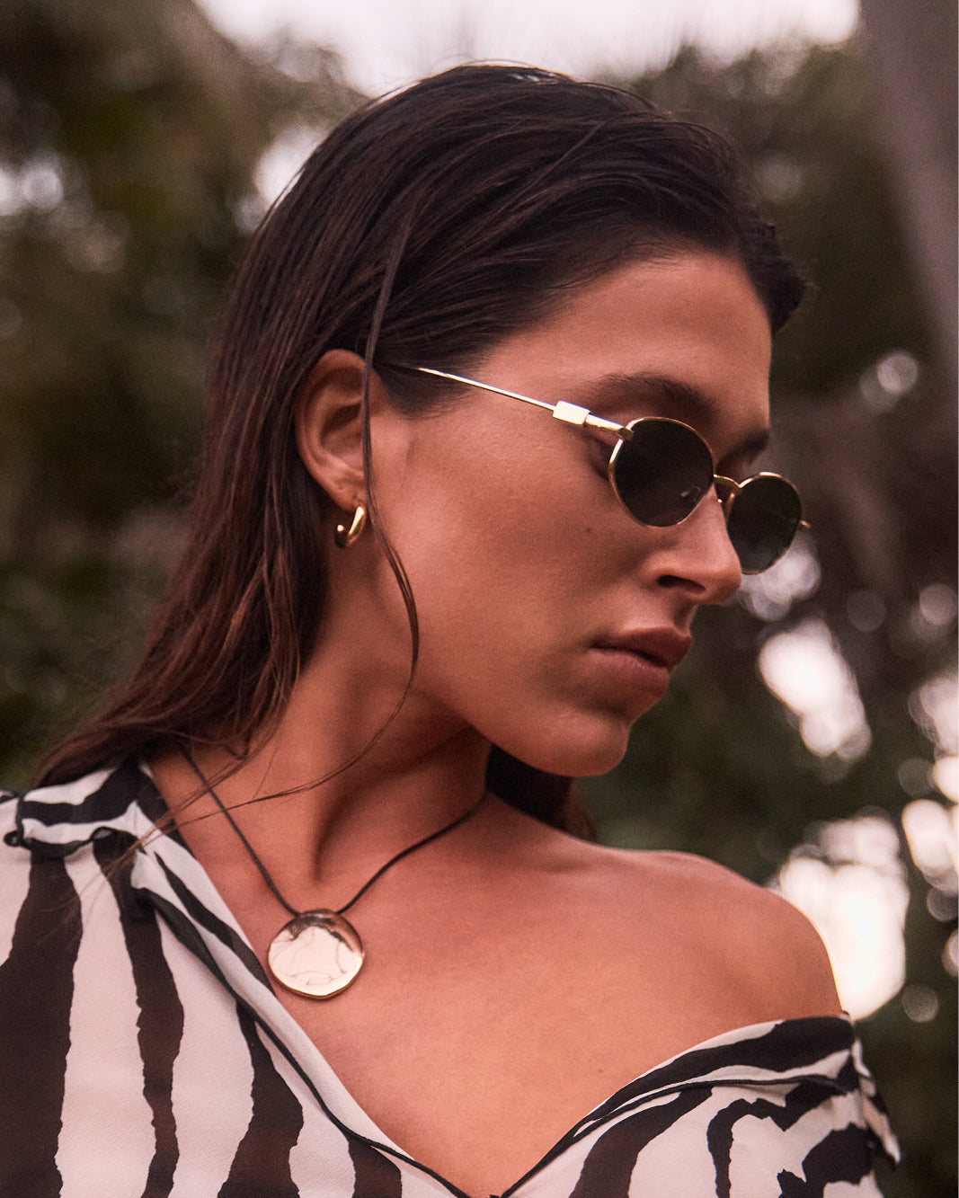 THE MILA - GOLD-GREEN-SUNGLASSES-BANBE-Billini